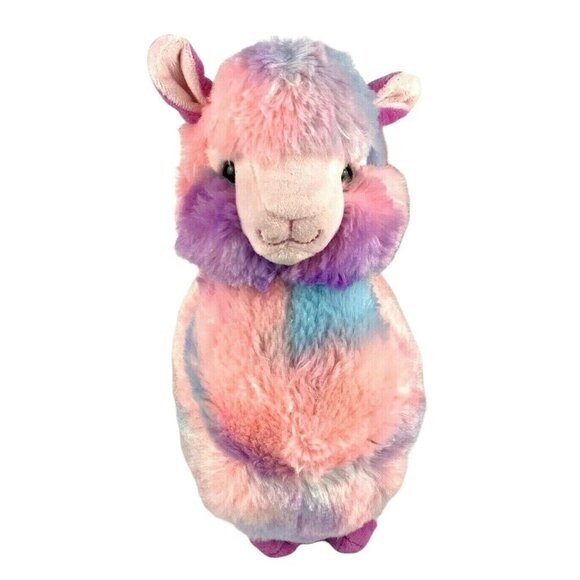 Rainbow Llama Plush Stuffed Animal 13 inch Soft Colorful by KellyToy - Picture 3 of 10